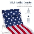 thumbnail image 5 of Best Choice Products Extra Wide Padded Patio Chaise Lounge Chair, Portable Recliner w/ 8 Positions - American Flag, 5 of 8