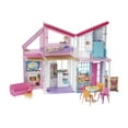 thumbnail image 1 of Barbie Malibu House 2-Story, 6-Room Dollhouse with Transformation Features, for Kids 3 Years Old and Up, 1 of 2