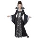 thumbnail image 1 of Medieval retro tie-up stand collar trumpet sleeve printed dress children's dress performanceClothes, 1 of 2