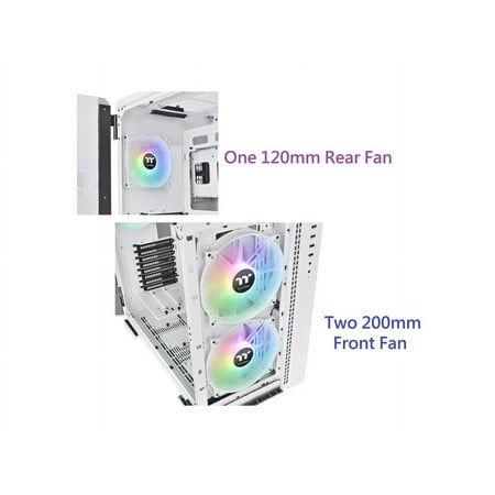 Thermaltake - View 51 Tempered Glass ARGB Full Tower Case - White