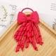thumbnail image 1 of Zhuge 2 cintas rizadas para el pelo de niñas pequeñas, lazos de goma elástica de grogrén para el pelo, bandas elásticas de colores para el pelo, coleteros (rojo), 1 of 5