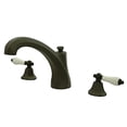 thumbnail image 2 of Kingston Brass Metropolitan Roman Tub Filler with Porcelain Lever Handles, 2 of 6