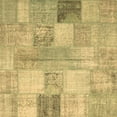 thumbnail image 1 of Ahgly Company Indoor Square Patchwork Brown Transitional Area Rugs, 7' Square, 1 of 4