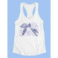 thumbnail image 3 of Cute Turtles Watercolor Racerback Tank Women -Jennifer Paxton Parker Designs, Female x-Small, 3 of 4