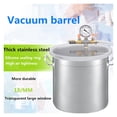 thumbnail image 1 of Baril de Vide 6L/12L/17L Chambre à Vide en Acier Inoxydable Baril de Désmousse pour Résine Époxy Colle AB, 1 of 6
