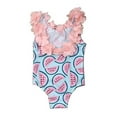 thumbnail image 4 of stylesilove Toddler Kid Girls 3D Flower Straps Backless One-Piece Swimsuit Beach Bathing Swimwear, 4 of 10