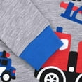 thumbnail image 6 of Bellafa Kids & Toddler Boys Pajamas 2 Piece Pjs Set 100% Cotton Sleepwear For 1-10T Boys-Vehicles, 6 of 7