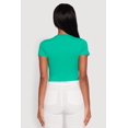 thumbnail image 5 of Womens Cropped Short Sleeve Crew Neck Tee, 5 of 5