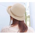 thumbnail image 3 of OwnShow Summer Cloche Bucket Hat for Women Packable UV Protection Beach Sun Hats Beige, 3 of 6