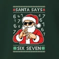 thumbnail image 3 of Wild Bobby Santa Says 6 7 Numbers Meme Christmas Sweater Design | Holiday Unisex Boys Girls Crewneck Graphic Sweatshirt, 3 of 5