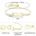 thumbnail image 3 of APSVO 18K Gold Plated Infinite Love Heart Mom Bracelets for Mom Mother Mama CZ April Birthstone Bracelet with CZ Crystal Birth Birthday Mother's Day Jewelry Gifts for Her, 3 of 5