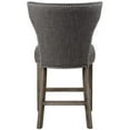 thumbnail image 5 of Bowery Hill 25" Upholstered Counter Stool in Charcoal and Gray, 5 of 7