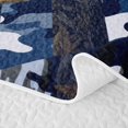 thumbnail image 5 of Manfei Rustic Duck Wildlife Twin Quilt Set, Contemporary Art Camouflage Twin Coverlet Set, Navy, 2pcs, 1 Bedspread and 1 Pillowcase, 5 of 7