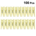 thumbnail image 2 of 100 Pcs Yellow Mini Plastic Clips for Crafts and Home Use, Lightweight Durable Mini Clips, 2.5 cm, 2 of 8
