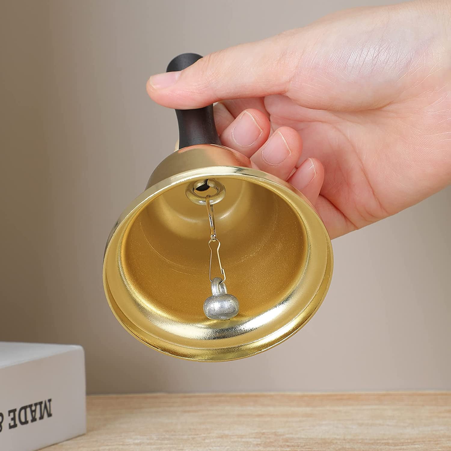 Loud Ringing Bell Loud Stainless Steel Hand Bell Loud Ring Office Classroom Call ...