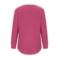 thumbnail image 3 of gakvbuo Sweatshirts for Women Crewneck Casual Long Sleeve Pullover Tops Blouse Shirts Fall Tunic Tops, 3 of 4