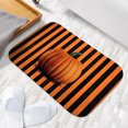 thumbnail image 6 of 1pc Pumpkin on Black and Orange Absorbent Non-Slip Bathroom Thickened Flannel Rug Decor,Soft,Quick Drying,Suitable For Indoor/outdoor Use,Bathrooms,Bedrooms,Kitchens,Terrace,Laundry Rooms,16"x24", 6 of 9
