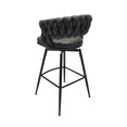 thumbnail image 4 of 28" Technical Leather Bar Stools Set of 2 / Fit for Celebrations, Padded for Support, 4 of 6