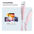 thumbnail image 6 of Powertek MFi USB-A to Lightning Two-Tone Pastel Fast Charge Cable, 6 ft, Pink, 6 of 8