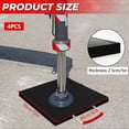 thumbnail image 2 of 4 Pack RV Outrigger Pads, 12" x 12" x 1" Non-Slip Rv Jack Pads Stabilizing Blocks with Handle, Rv Leveling Pads for Crane, Trailer, Wrecker, Tow Truck, Service Truck Trailer, 2 of 9