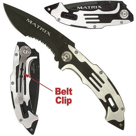 Whetstone Matrix Stainless Steel Folding Knife, Various