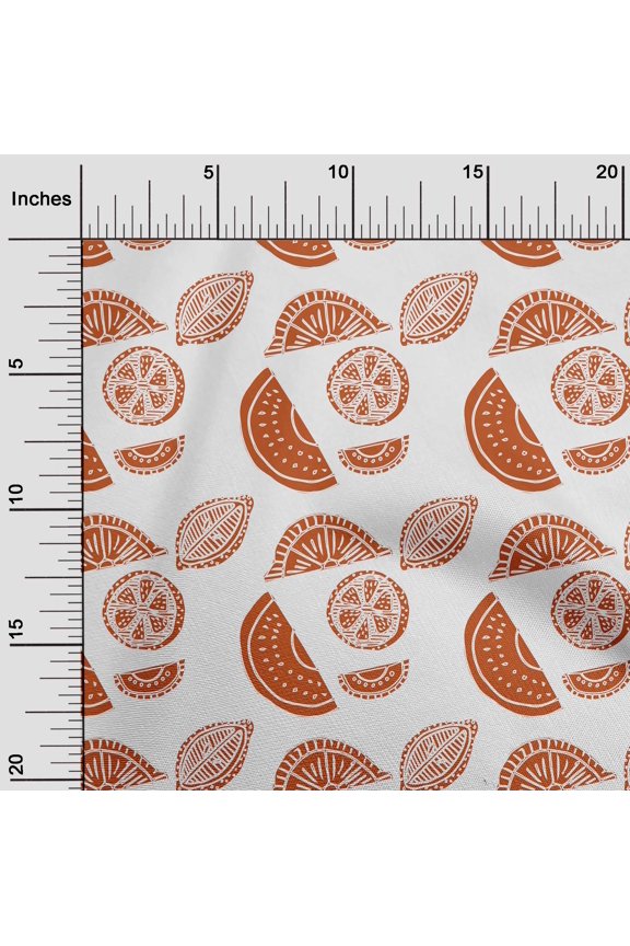 Viscose Chiffon Orange Fabric Block Fabric For Sewing Printed Craft Fabric By The Yard 42 Inch Wide-YXQ