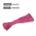 thumbnail image 2 of Polypropylene Rope Braid Cord 328ft/100M 7-Strand Core 0.2"(5mm) Dia Bright Pink and Black, 2 of 6