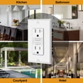 thumbnail image 3 of GFCI Outlets ELECTECK, paquete de 10 amperios, resistente a la intemperie, 3 of 7