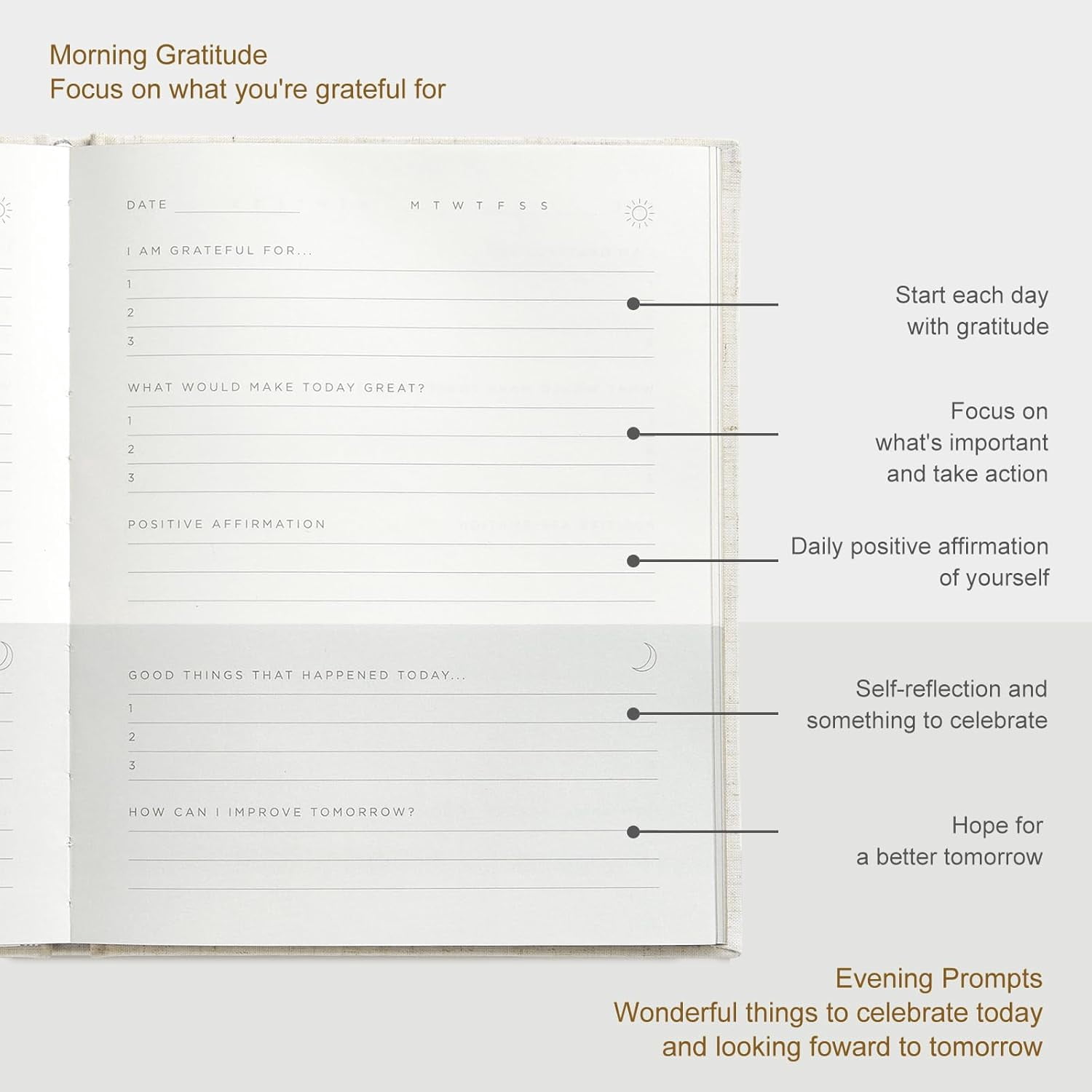 And Per Se Gratitude Journal – Five Minutes a Day to Cultivate Mindfulness, Happiness, Affirmations & Self-Reflection – Undated Daily Gratitude Journal for Women & Men (Botanical Floral)