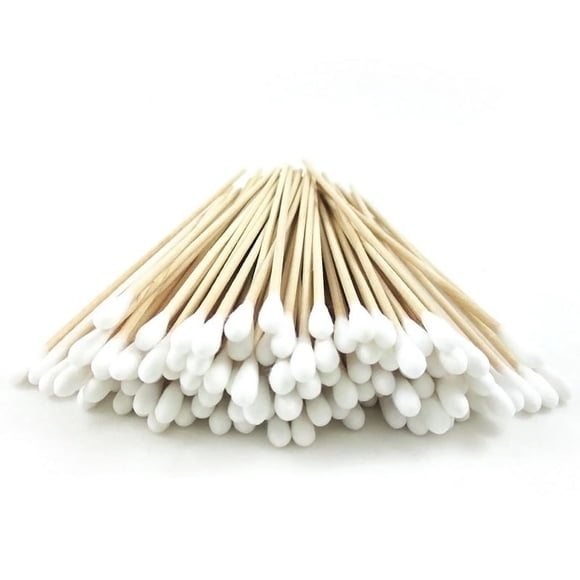 .100Pc Cotton Swabs Applicators Q Tip Swabs 6 Extra USS Long Wooden Handle