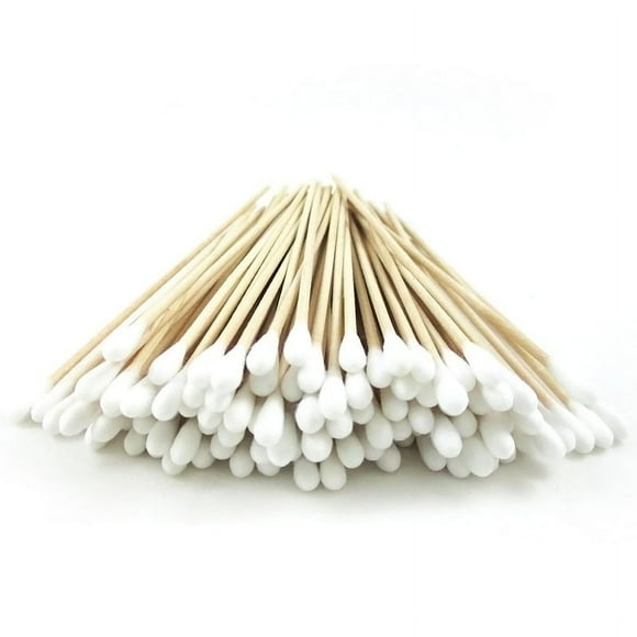 100Pc Cotton Swabs Applicators Q Tip Swabs 6" Extra Long Wooden Handle USD B2I0