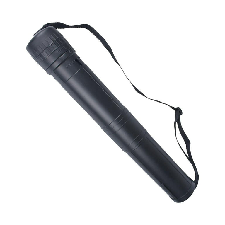 Poster Tube with Strap, Black Expandable Storage Tube, Holder, Container  for Pos