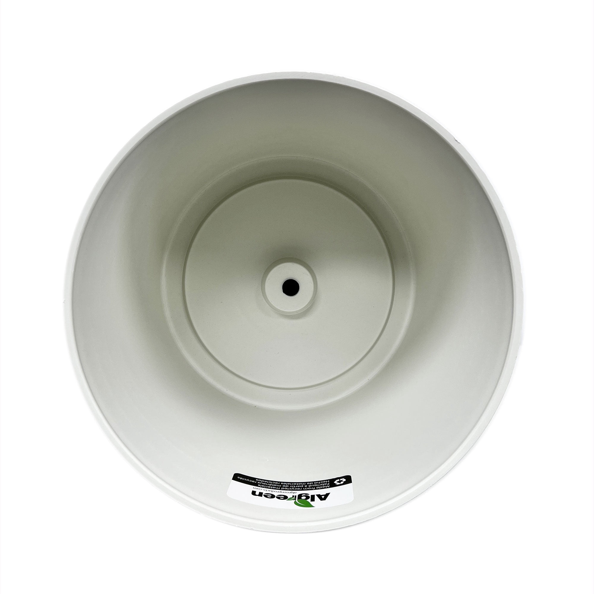 Acerra Cylinder Planter, 13" x 11.5"H White, 2 Pack