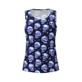 thumbnail image 4 of Lsque crystal Skull Printed Workout Tank Tops for Women, Athletic Sports Tank Tops, Compression Sleeveless Dry Fit Shirts,Sleeveless Yoga Shirt-Medium, 4 of 9