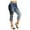 Dark Blue, variant on Pntutb Clearance Womens Panel Denim Leggings Summer Capris Leggings Yoga Pants