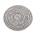 thumbnail image 1 of Wosthever Woven Coaster Household Round Mug Placing Cushion Mats Mat Insulated Tableware Thickened Heat Table Cup for Home Bar Mostrada Blanco/Gris oscuro, 1 of 6