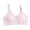 Pink, variant on No Underwire Nursing Bras for Women Ribbed Gathered Front Drop Clip Breastfeeding Sleep Underwear Stretch Wide Band Postpartum Daily Support Bralette Mint Green M