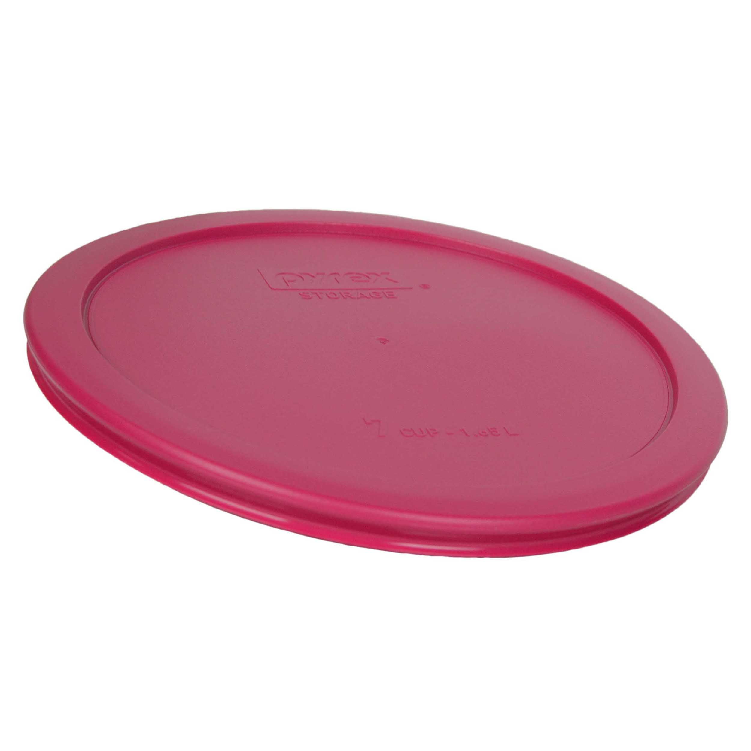 Round Pyrex 7402-PC Red Round Storage Replacement Lid Cover fits 6 & 7 Cup 7 Dia 
