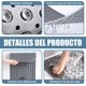 thumbnail image 3 of Alfombrilla para Bañera, Tapete para Regadera Antideslizante, Tapete de Baño para Ducha Masaje de Pies con Ventosas y Orificio de Drenaje, 40 x 70 cm (Gris), 3 of 4