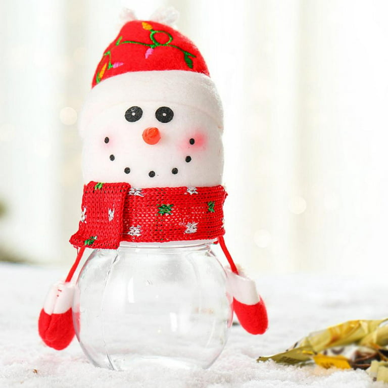 Christmas Candy Jar, Mini Food Storage Container Christmas Santa