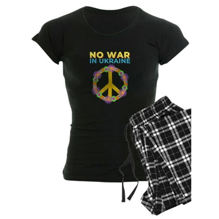 

CafePress - No War In Ukraine I Stand With Ukraine Ukr Pajamas - Women s Dark Pajamas