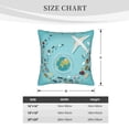 thumbnail image 4 of Bingfone Travelling On Airplane Linen Throw Pillow Covers Cushion Case Pocket Button Vintage Farmhouse Pillowcase For Sofa Couch Bed 16"X16", 4 of 9
