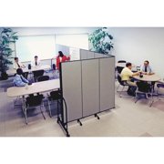 Screenflex 13-Panel FREEstanding Portable Room Dividers 6'H x 24'1L Grey CFSL6013DG