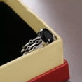 thumbnail image 2 of K-KED Glamorous 925 Silver Filled Rings Cubic Zirconia Women Wedding Delicate Jewelry Size 6-10-8, 2 of 6