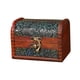 thumbnail image 2 of Caja de baratijas con bisagras, caja de madera para joyas, organizador de adornos, caja de almacenamiento decorativa Marrón Verde, 2 of 9