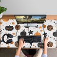thumbnail image 4 of Long Mouse Pads for Desk,Halloween Pumpkin Star Pattern Desk Mats on Top Of Desks, Desk Mouse Pad Extra Large with 3mm Non-Slip Base and Stitched Edge for Gaming,Office,Work,Home 47.3x23.6in, 4 of 5