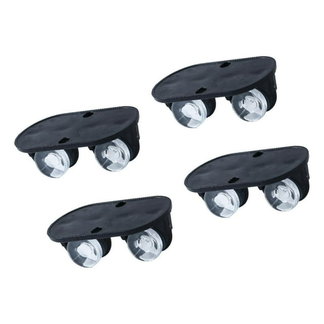 VONKY 4 Pcs Roulettes Pivotantes Rotation 360 pour Petits Bacs de Meubles Fond Noir 2 x 4,2 x 1,7 cm 3 Ensembles