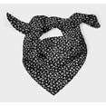 thumbnail image 3 of Bimba White Alphabet Text Pure Silk Printed Head Bandanas Summer Neck Wrap Scarf 40 x 40 Inches, 3 of 6