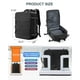 thumbnail image 4 of Mochila de viaje coowoz grande impermeable para mujeres y hombres, color negro, 4 of 6