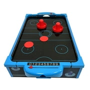 Zummy Retro Mini Arcade Toy Desktop LED Air Hockey Pucks Game